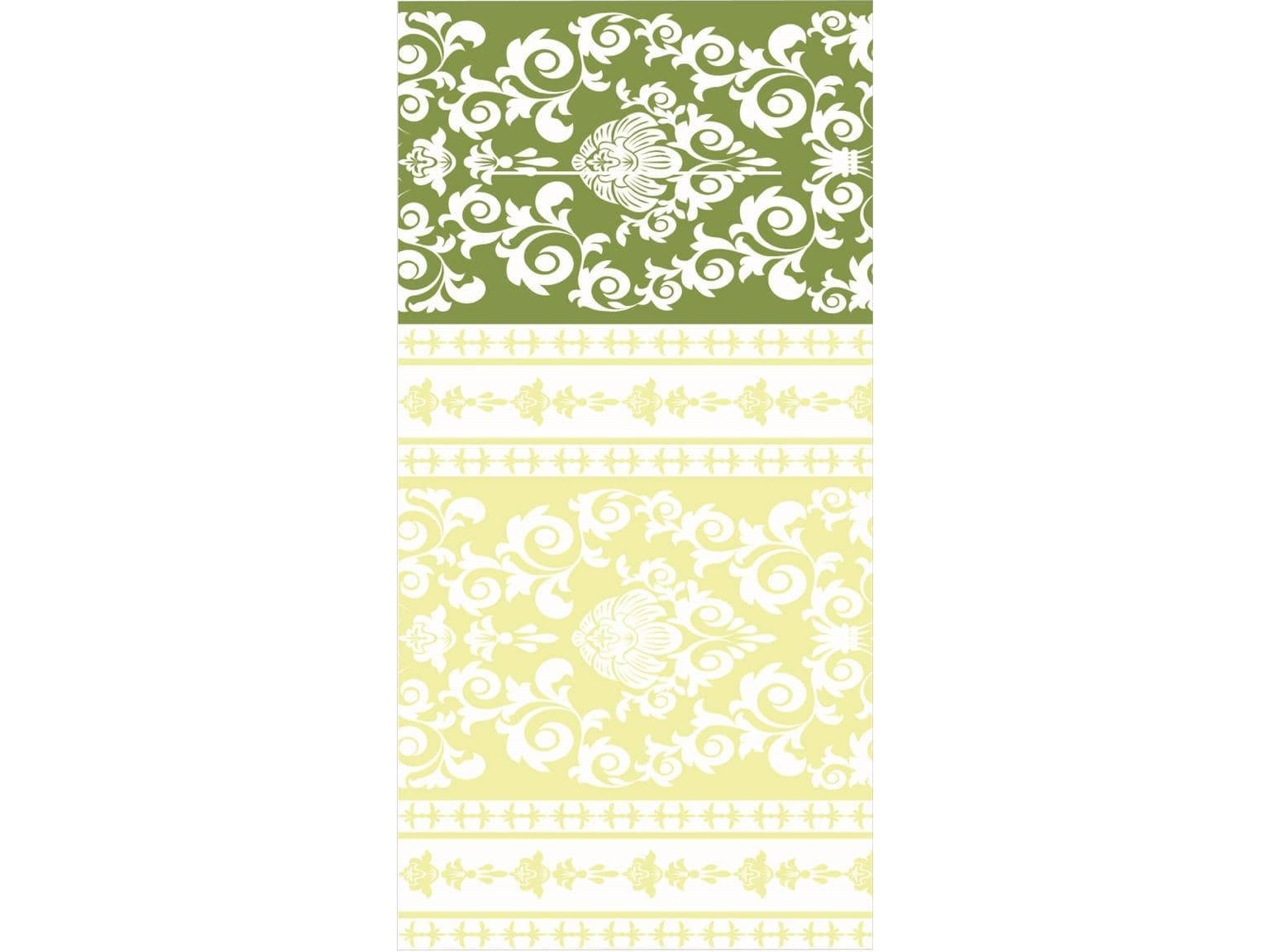 Tovagliolo monouso Airlaid, 40 x 40 cm, piega 1/8, "PASCAL" verde chiaro.