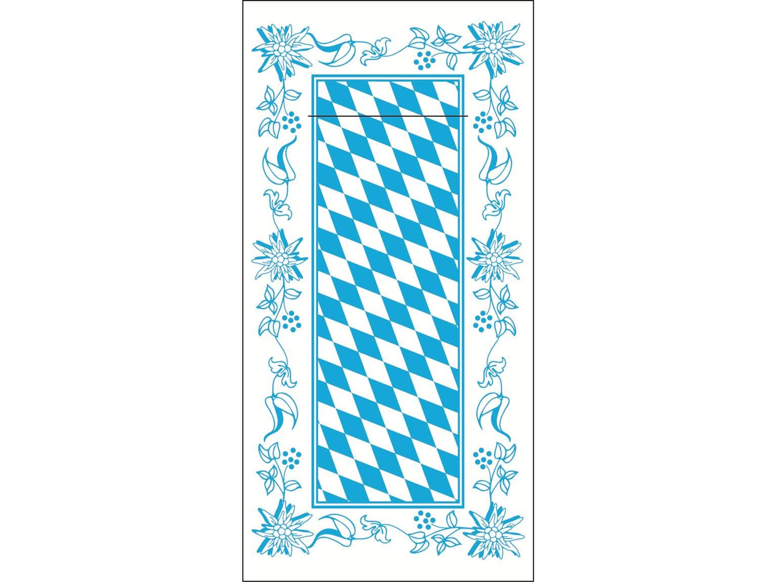 Tovagliolo monouso Airlaid, 40 x 40 cm, piega 1/8, "BAYERN"