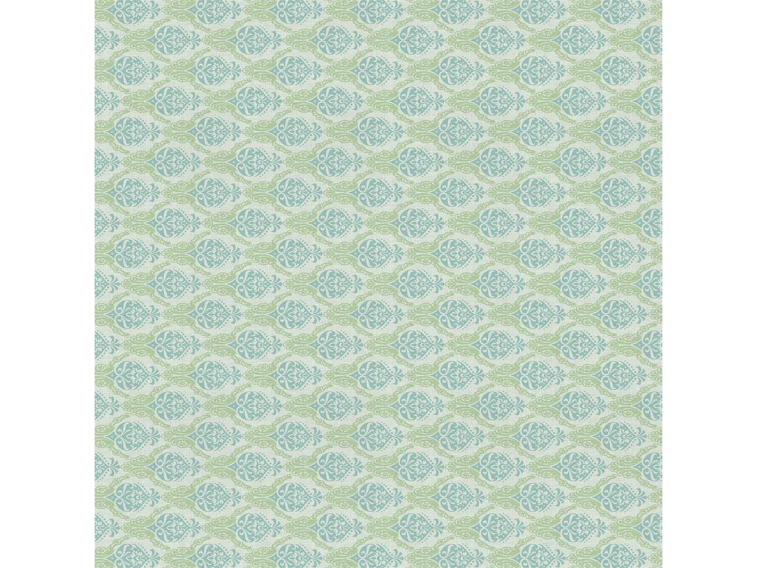 Nappes Airlaid, 80 x 80 cm, pli 1/8, "DORIS" vert/bleu