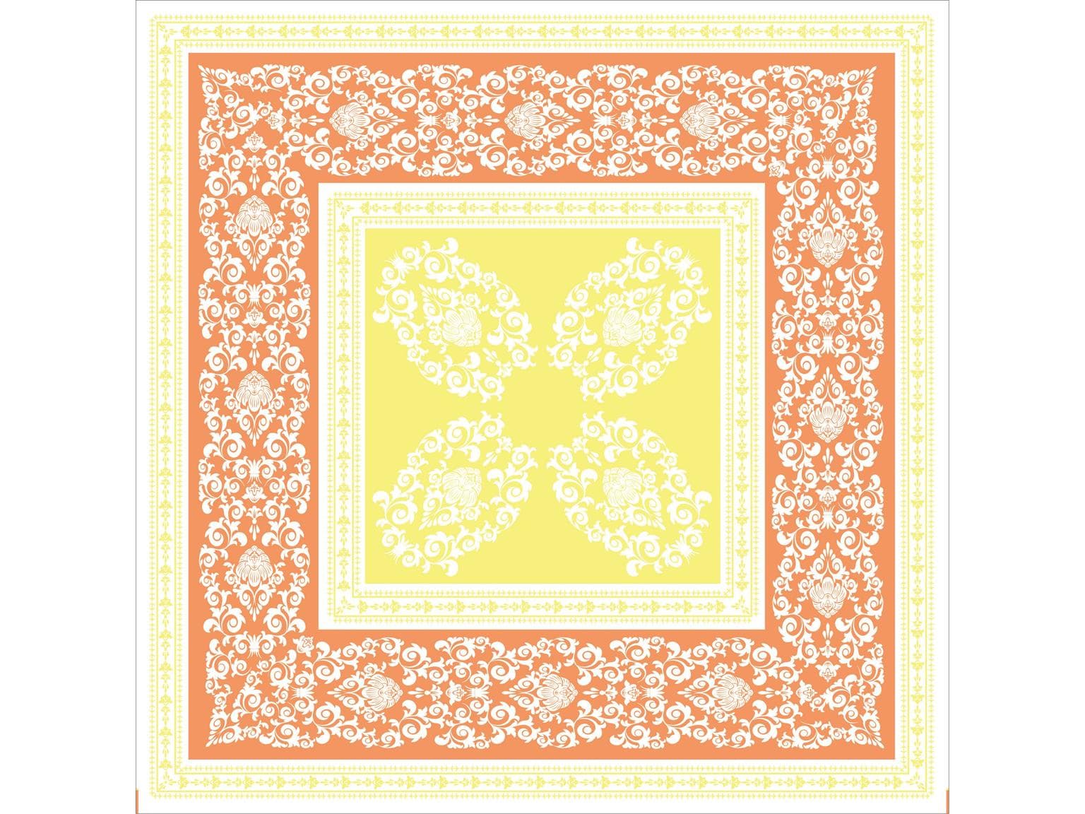 Nappes Airlaid, 80 x 80 cm, pli 1/8, "PASCAL" or/crème
