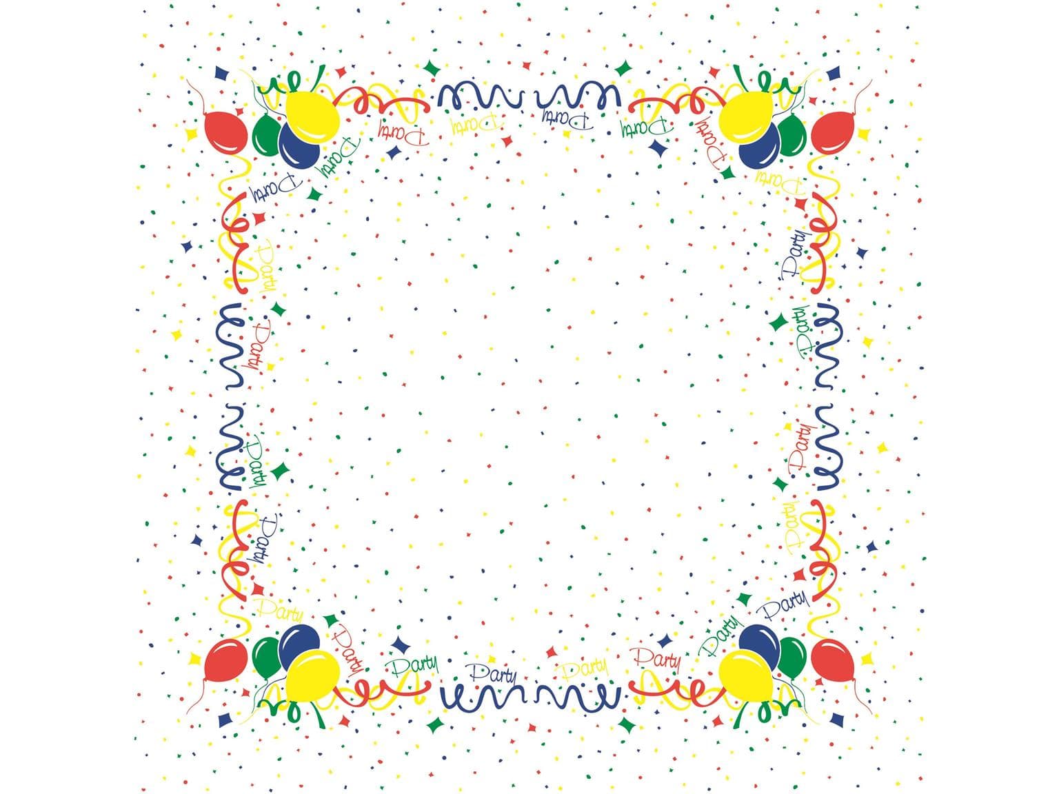 Nappes Airlaid, 80 x 80 cm, pli 1/8, "PARTY"