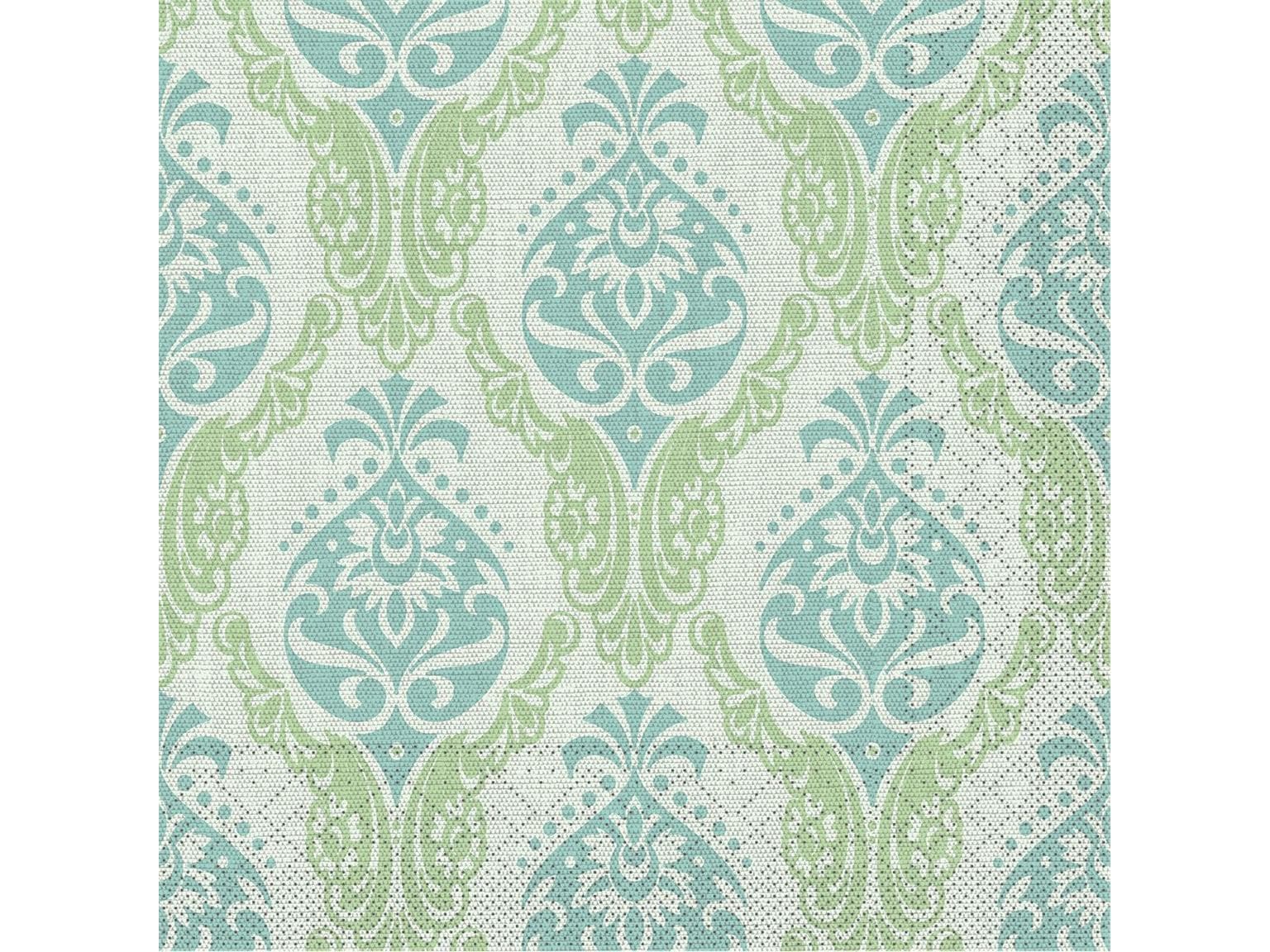 Tovaglioli in tessuto 3 veli, 40 x 40 cm, piegati 1/4, "DORIS" verde/blu