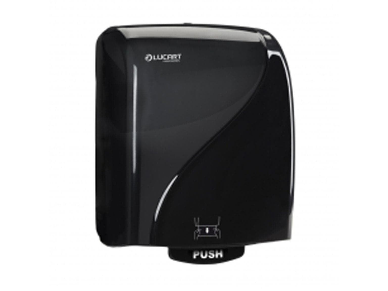 Distributeur de papier essuie-mains Identity noir, H 381 x 290 x 223 mm,