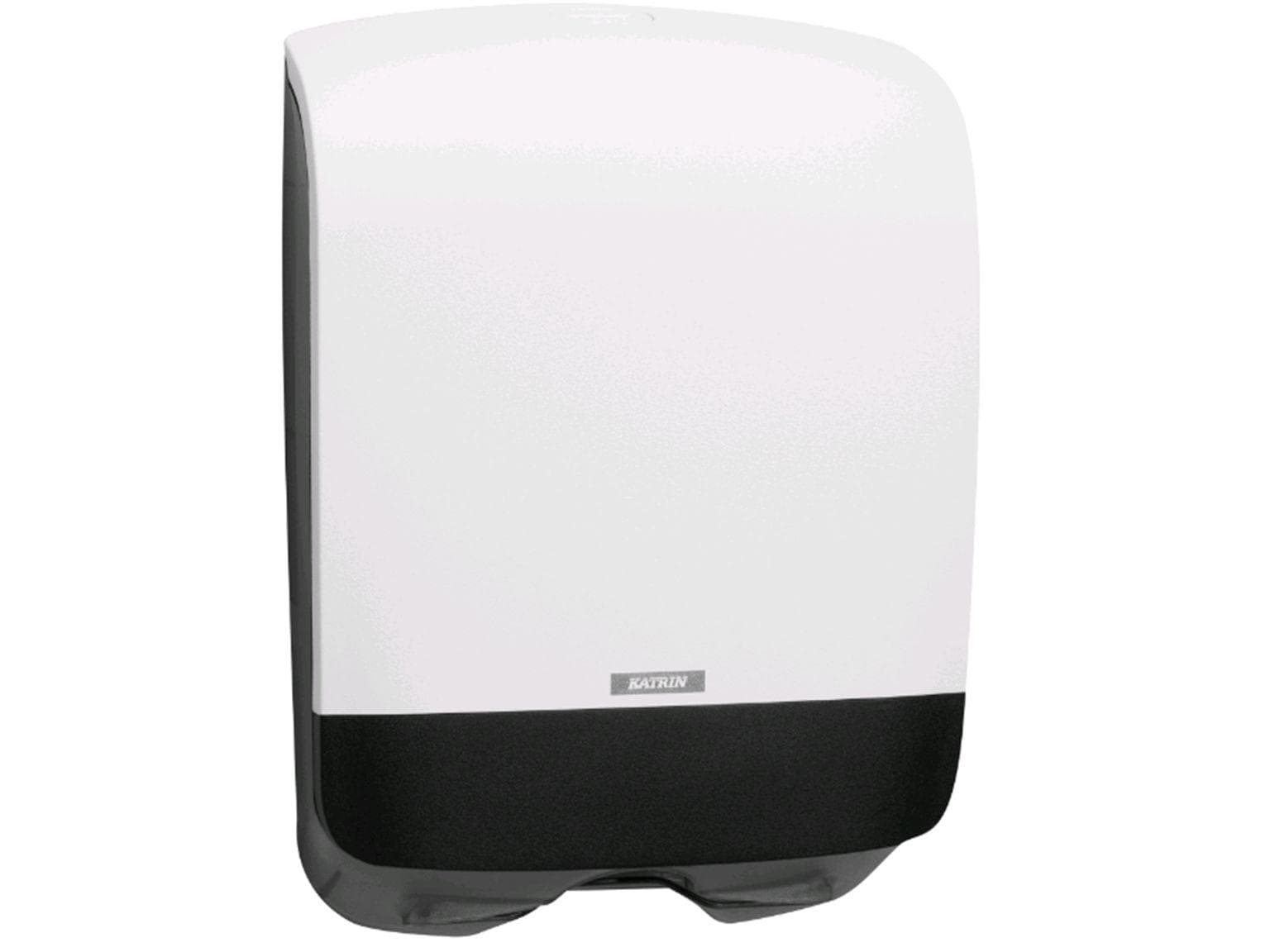 Distributeur de serviettes pliées Katrin mini 350 x 248 x 114 mm, blanc