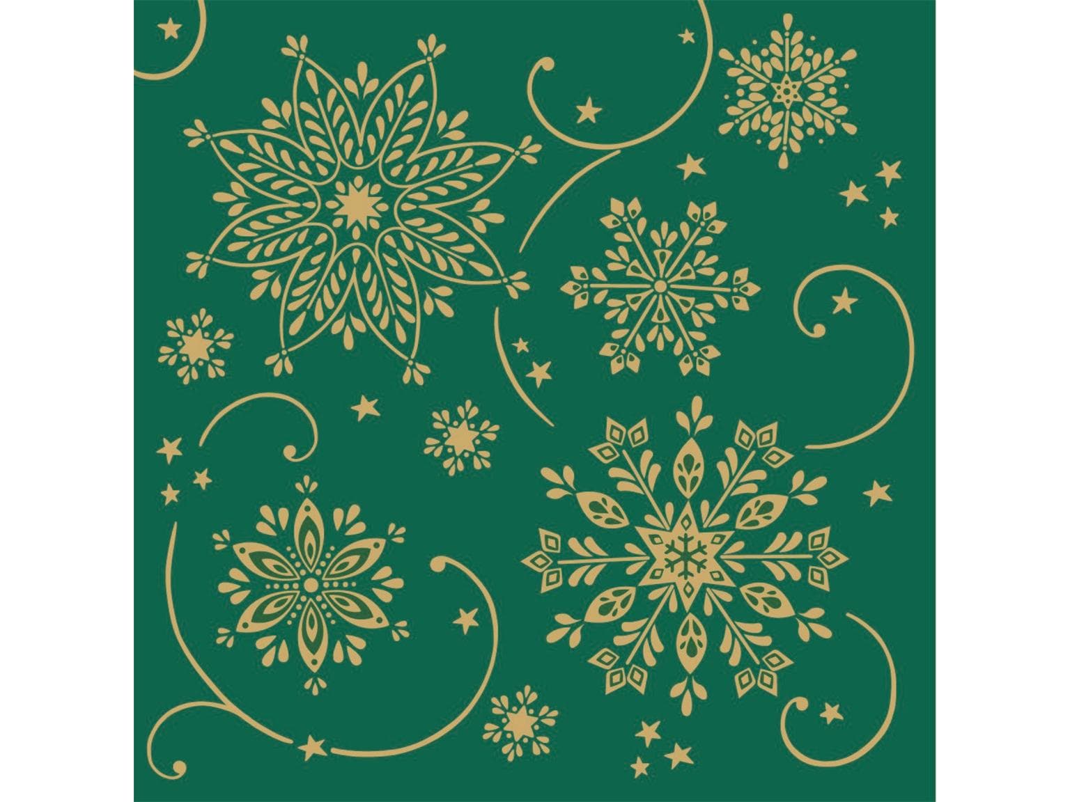 Tovaglioli Airlaid, 40 x 40 cm, piegati 1/4, Cristal "verde"