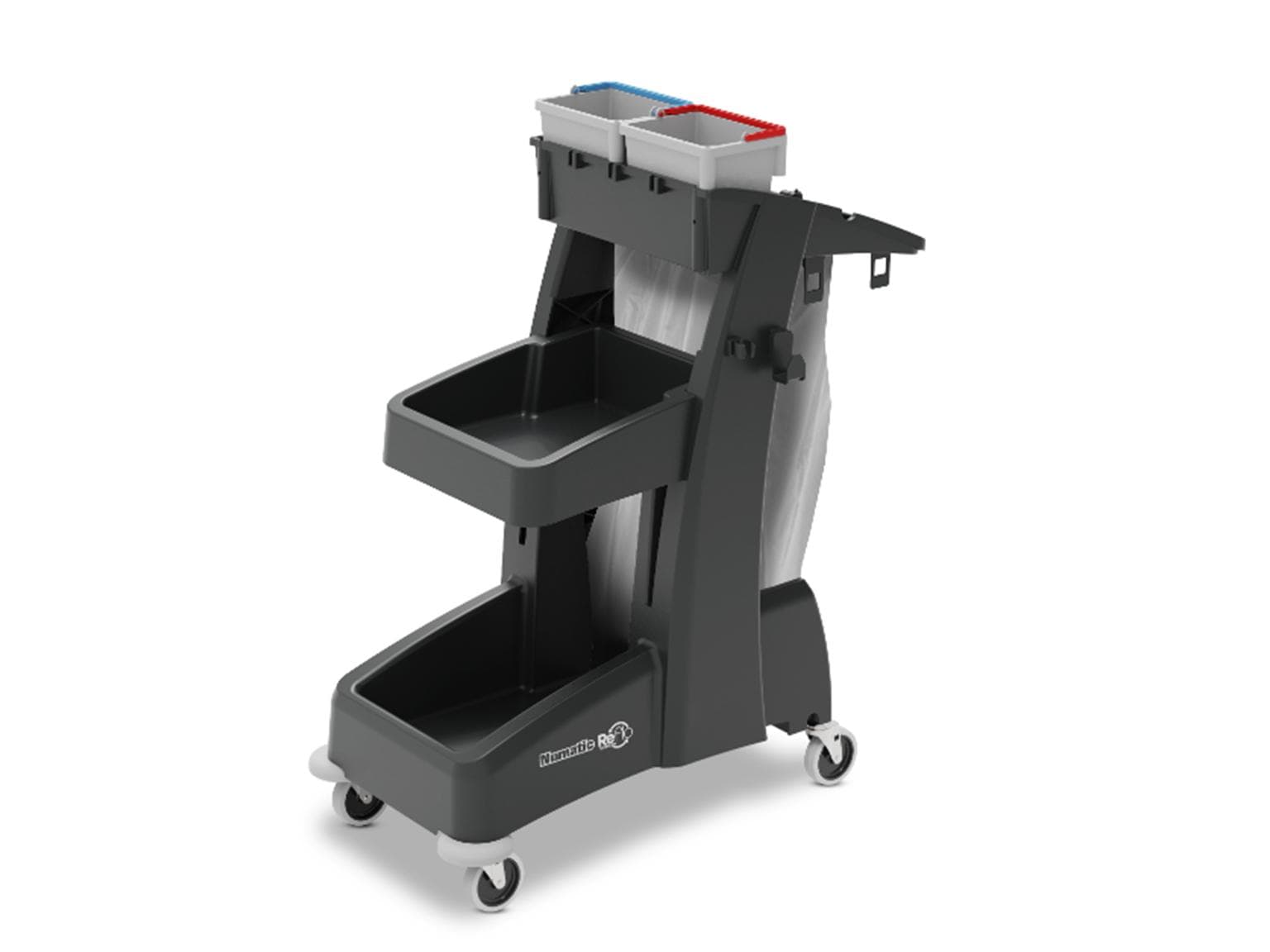 Chariot de transport Numatic MM6 avec bac à déchets