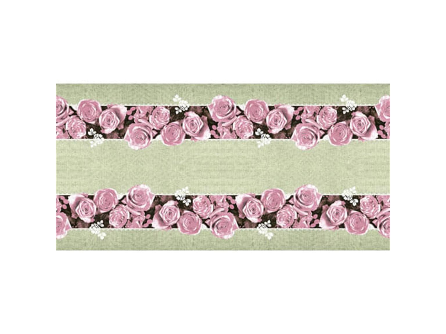 Runner da tavolo in airlaid, 40 cm x 24 m, Lovely Roses (rosa)