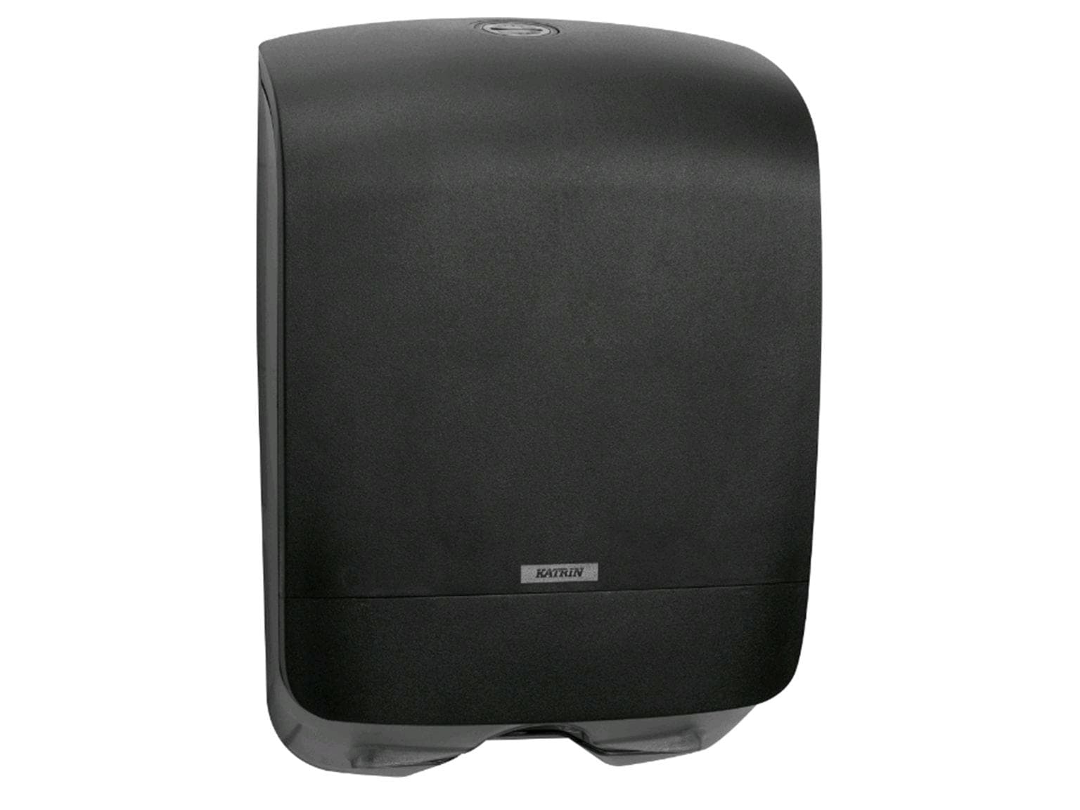 Distributeur de serviettes pliées Katrin mini 350 x 248 x 114 mm, noir
