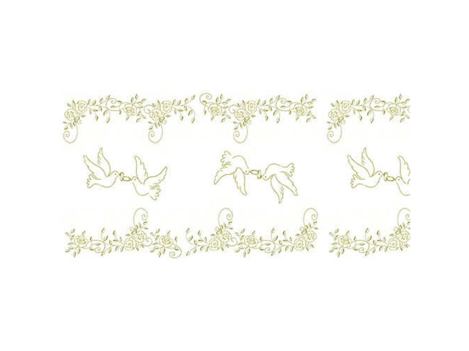 Runner da tavolo Airlaid, 40 cm x 24 m, matrimonio (crema/oro)