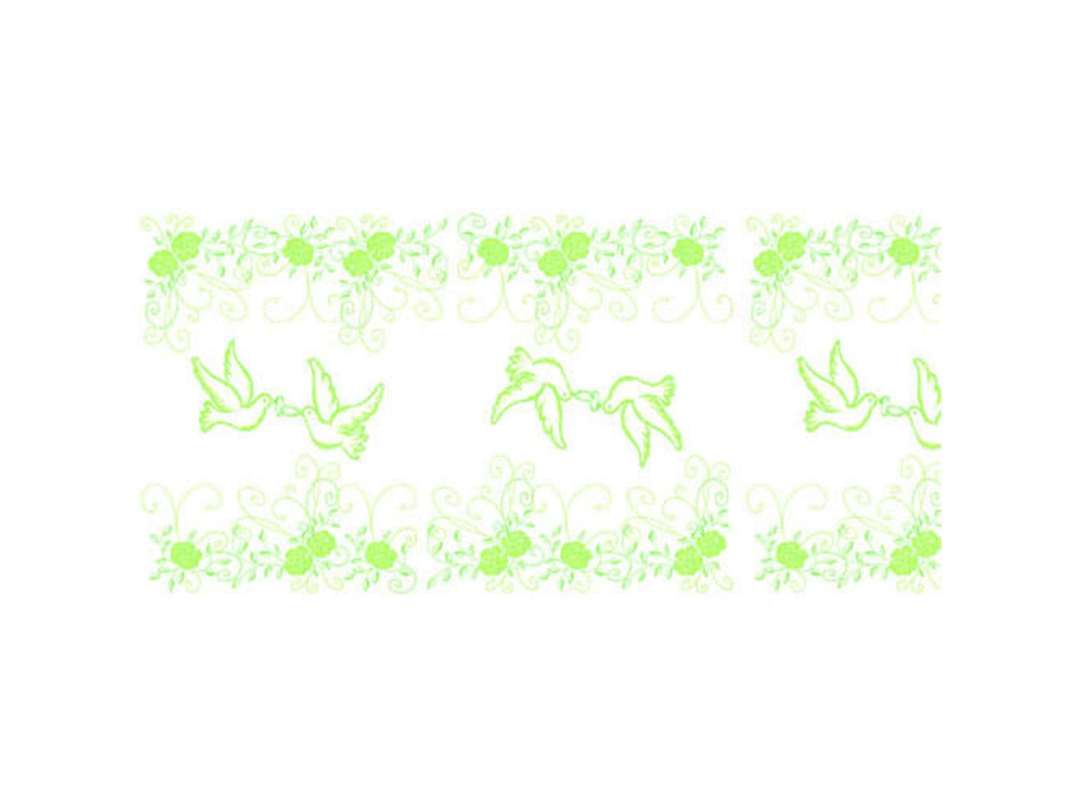 Runner da tavolo in airlaid, 40 cm x 24 m, matrimonio (verde)