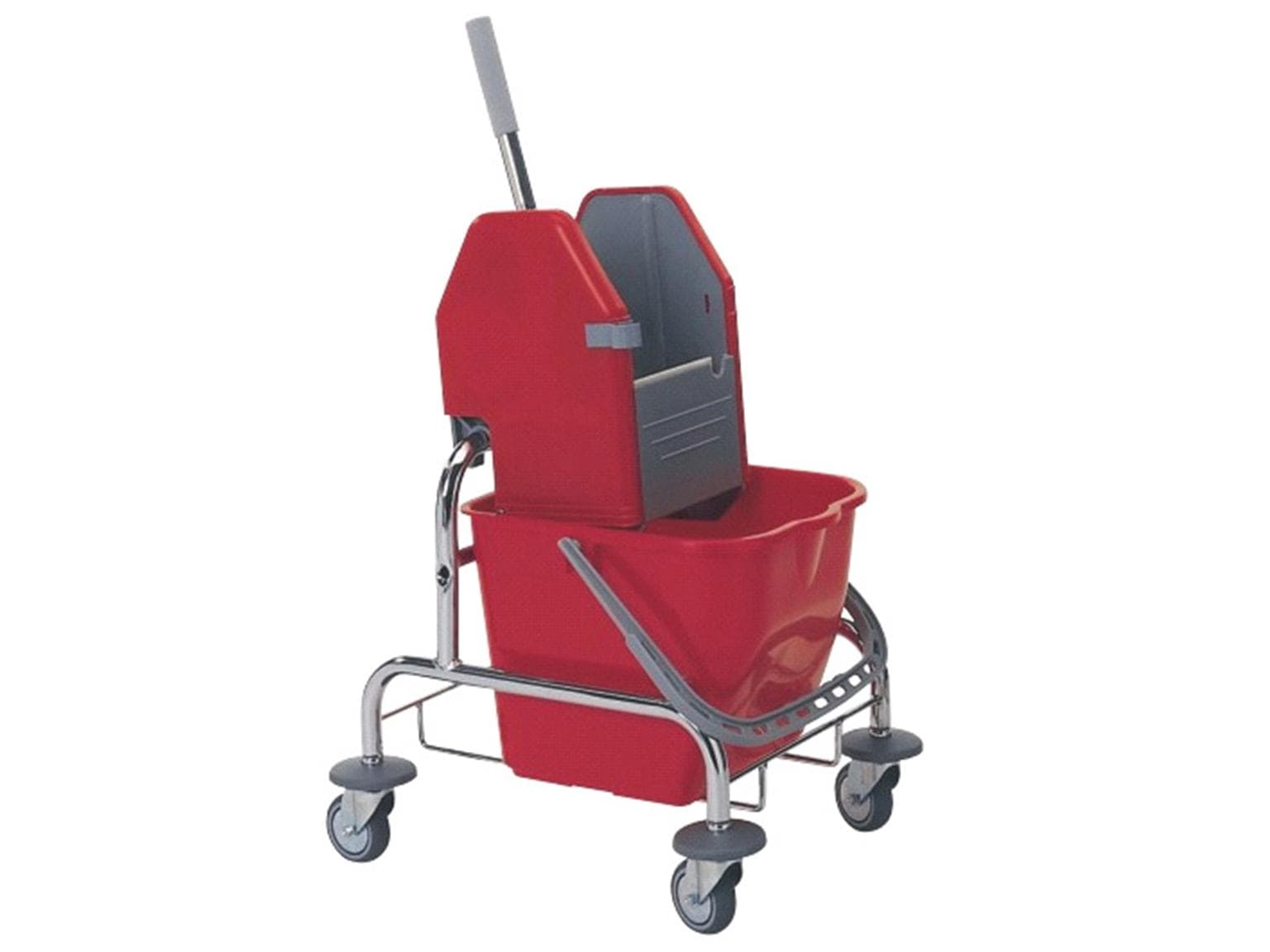 Secchio monoruota da 15 litri, dimensioni 49 x 42 x 85 cm, componenti: