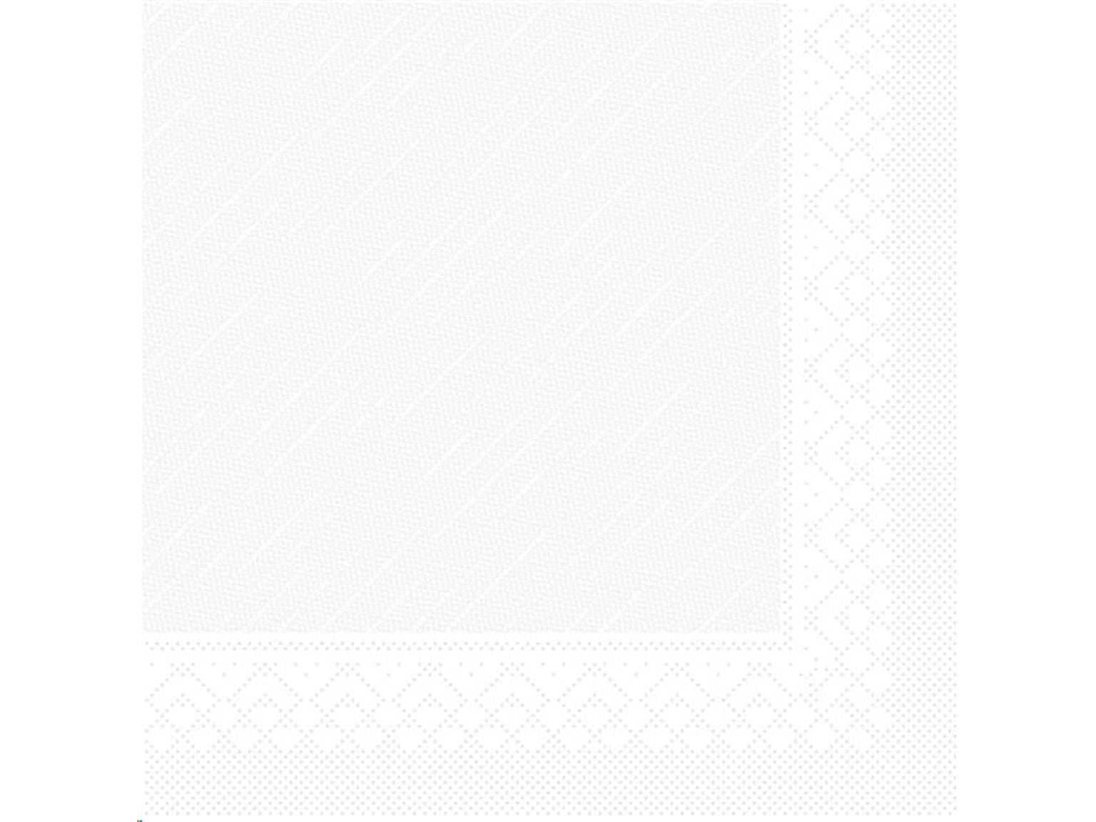 Tovaglioli in carta velina Deluxe Light, 40x40 cm, piegati in 1/4, bianchi, non stampati