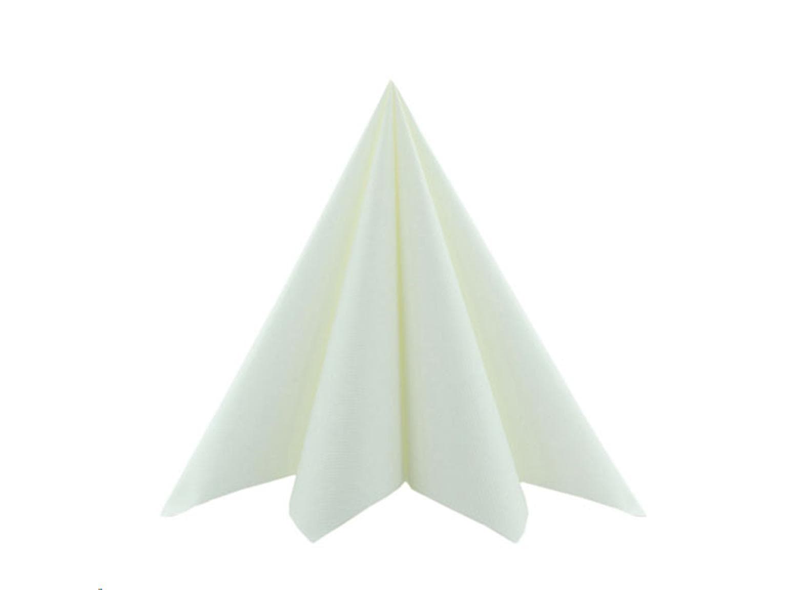 Tovaglioli Softpoint, 40 x 40 cm, piegati 1/4, bianchi, non stampati