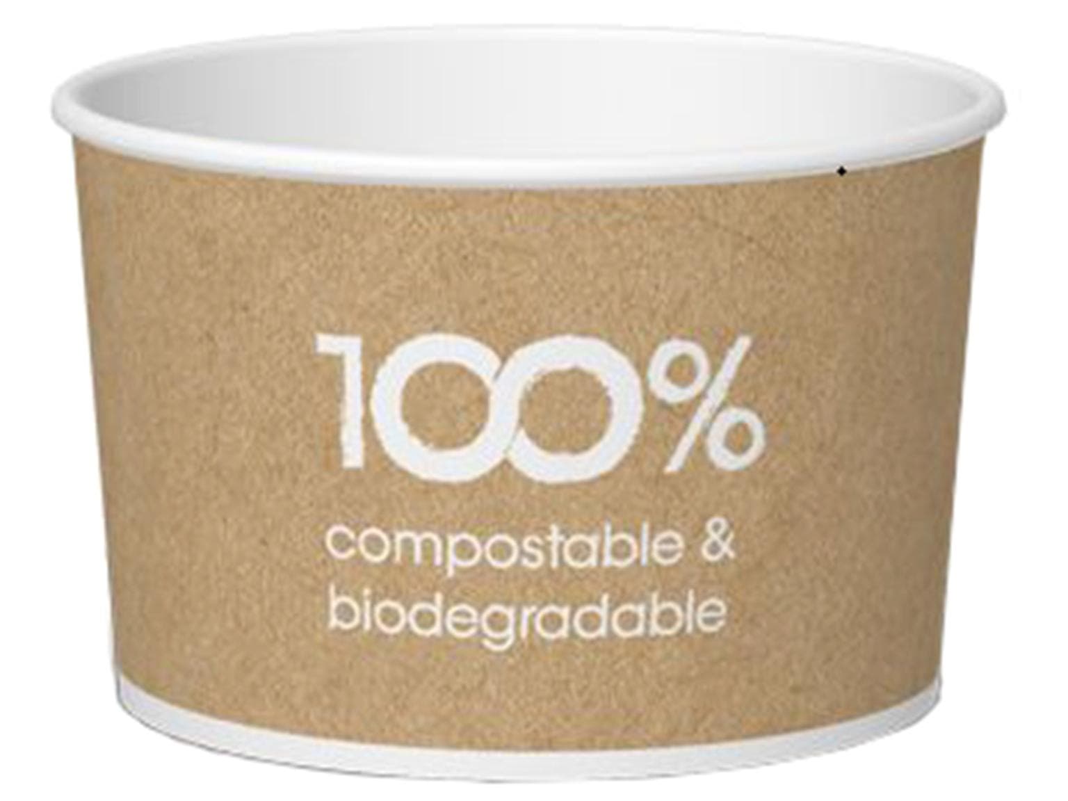 Coupe à glace 120 cc (ø 73 mm, hauteur 47 mm), en carton blanc, avec impression standard