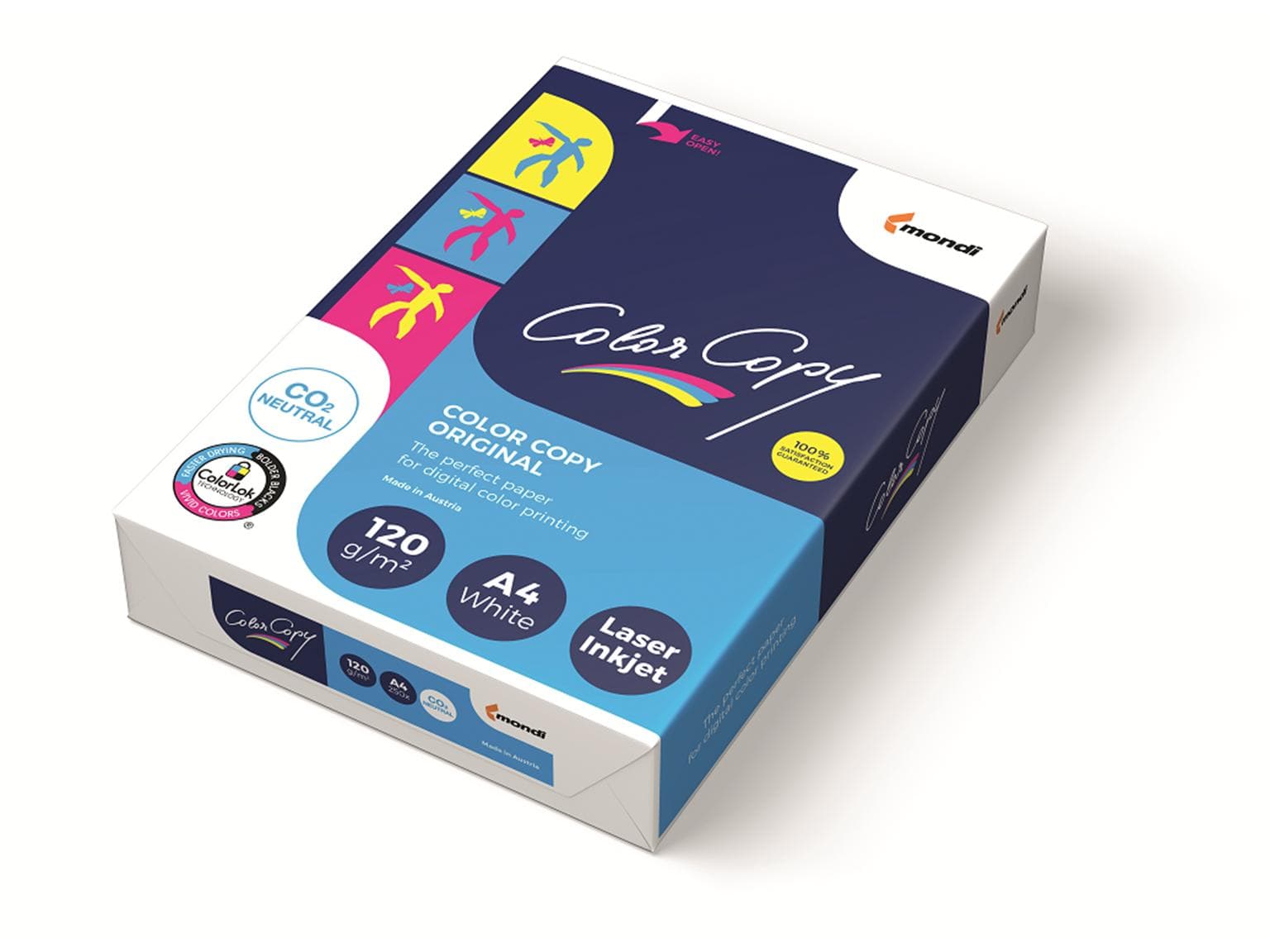 Papier photocopie Color Copy, A4, 120 g/m², blanc brillant, satiné, certifié FSC