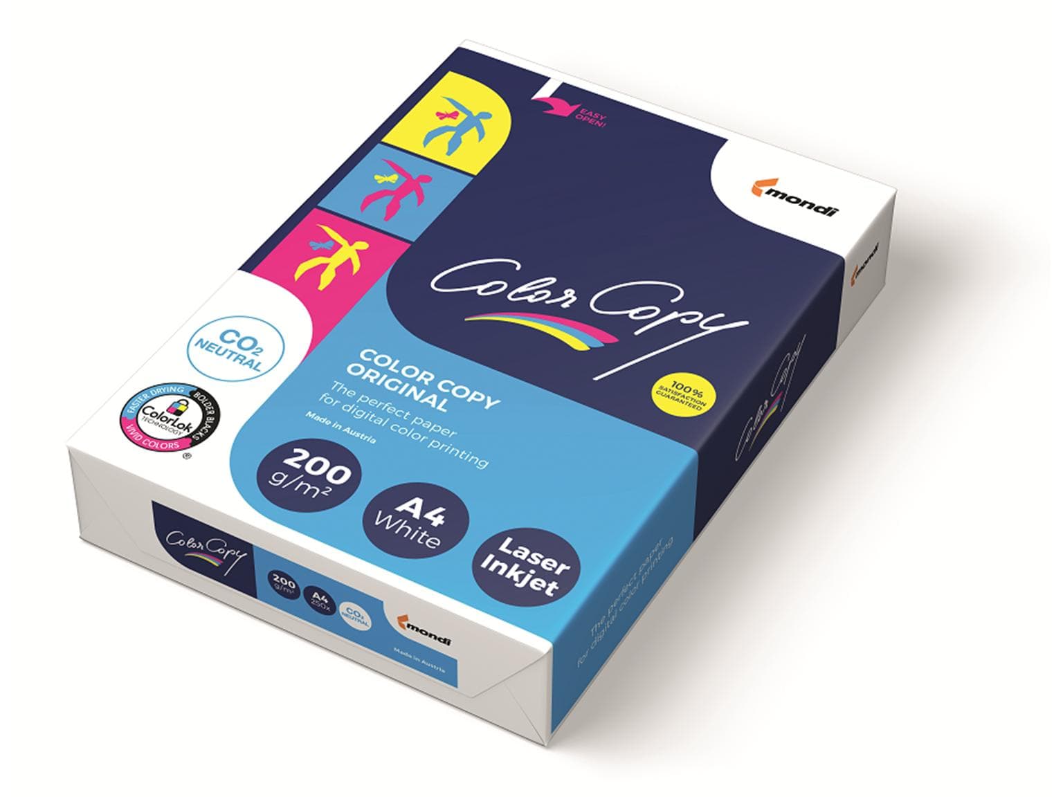 Papier photocopie Color Copy, A4, 200 g/m², blanc brillant, satiné, certifié FSC