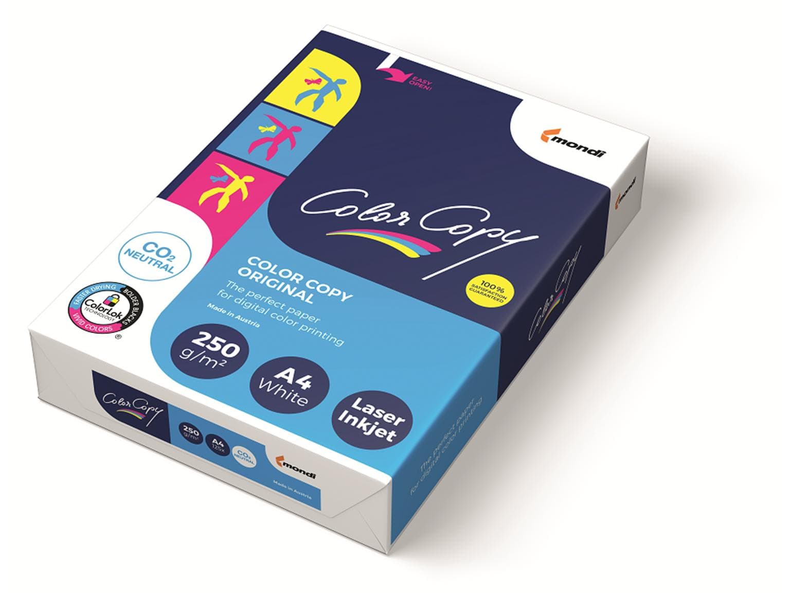 Papier photocopie Color Copy, A4, 250 g/m², blanc brillant, satiné, certifié FSC