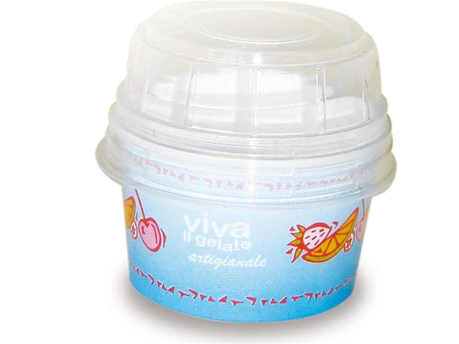 Couvercle transparent, en plastique, haut, plat, empilable, pour gobelets 160 + 230cc