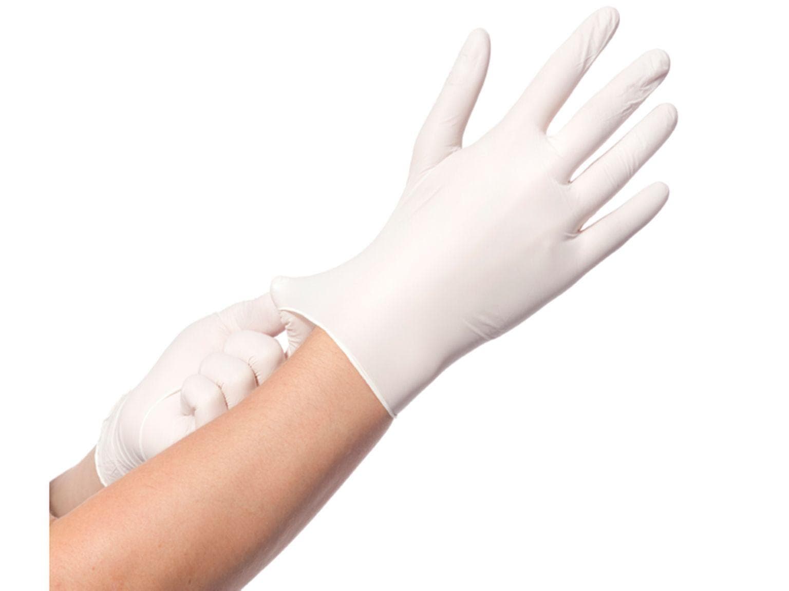 NITRILIES WHITE, Guanti in nitrile, morbidi, taglia S, senza lattice e senza polvere