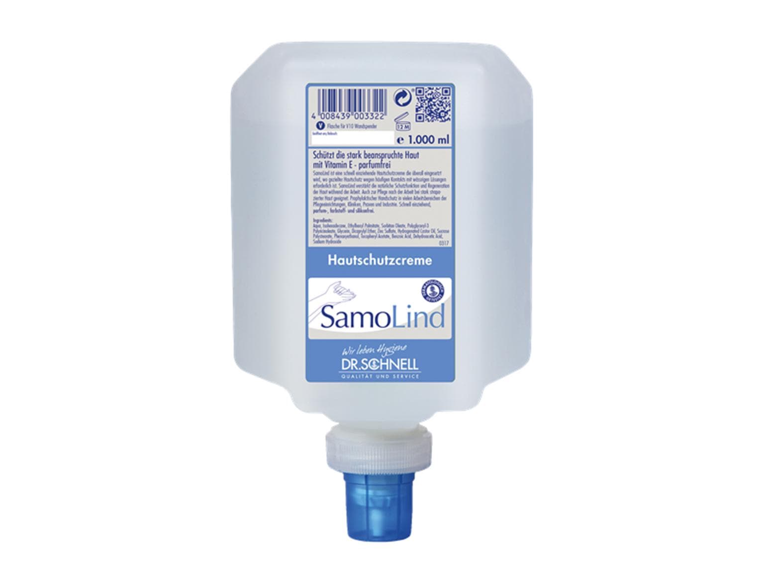SamoLind, crema protettiva per la pelle per materiali di lavoro idrosolubili, per