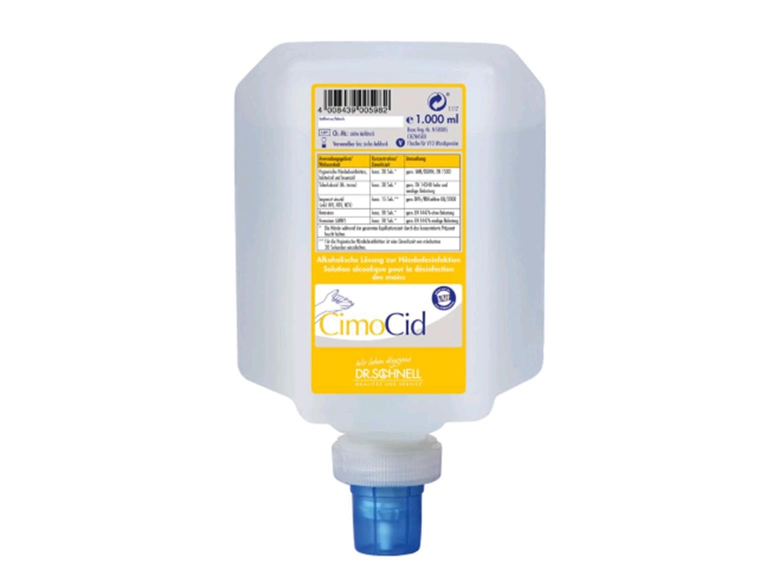 CimoCid désinfectant pour les mains à usage hygiénique et chirurgical