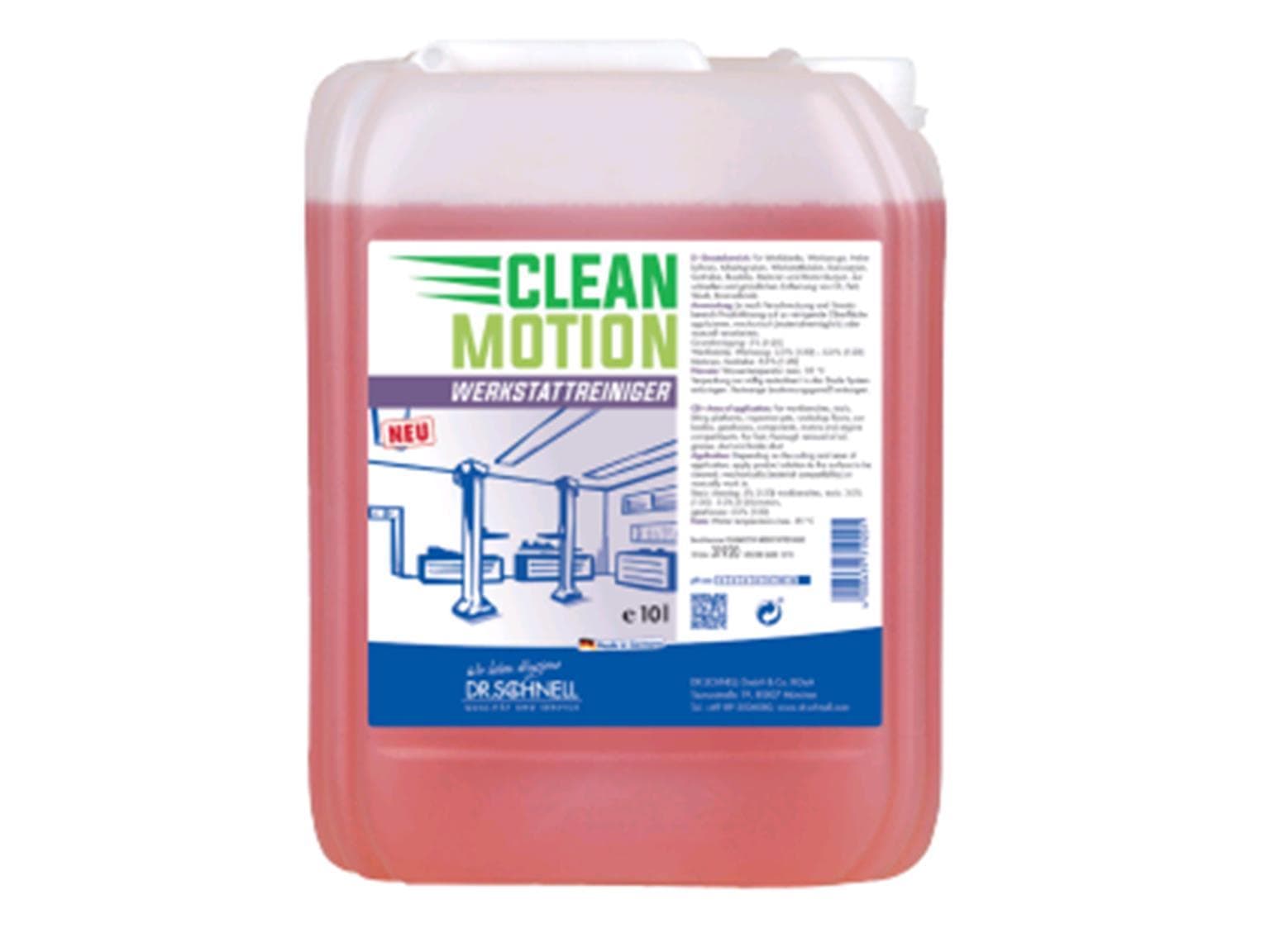 Nettoyant d'atelier Cleanmotion 10 L Élimination de l'huile, de la graisse et de la poussière