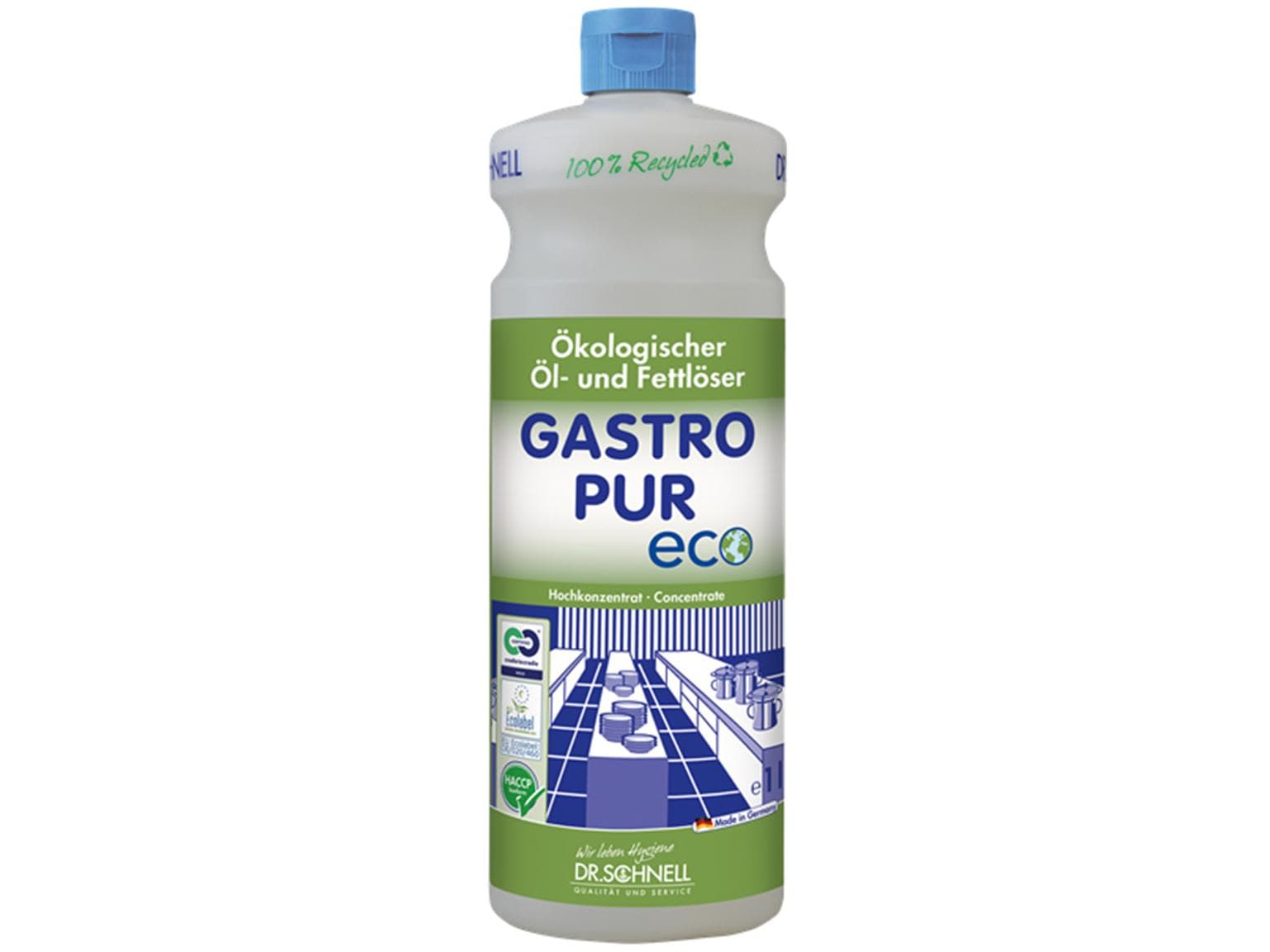 GASTRO PUR ECO, sgrassante, sgrassante e sgrassante ecologico altamente efficace; per