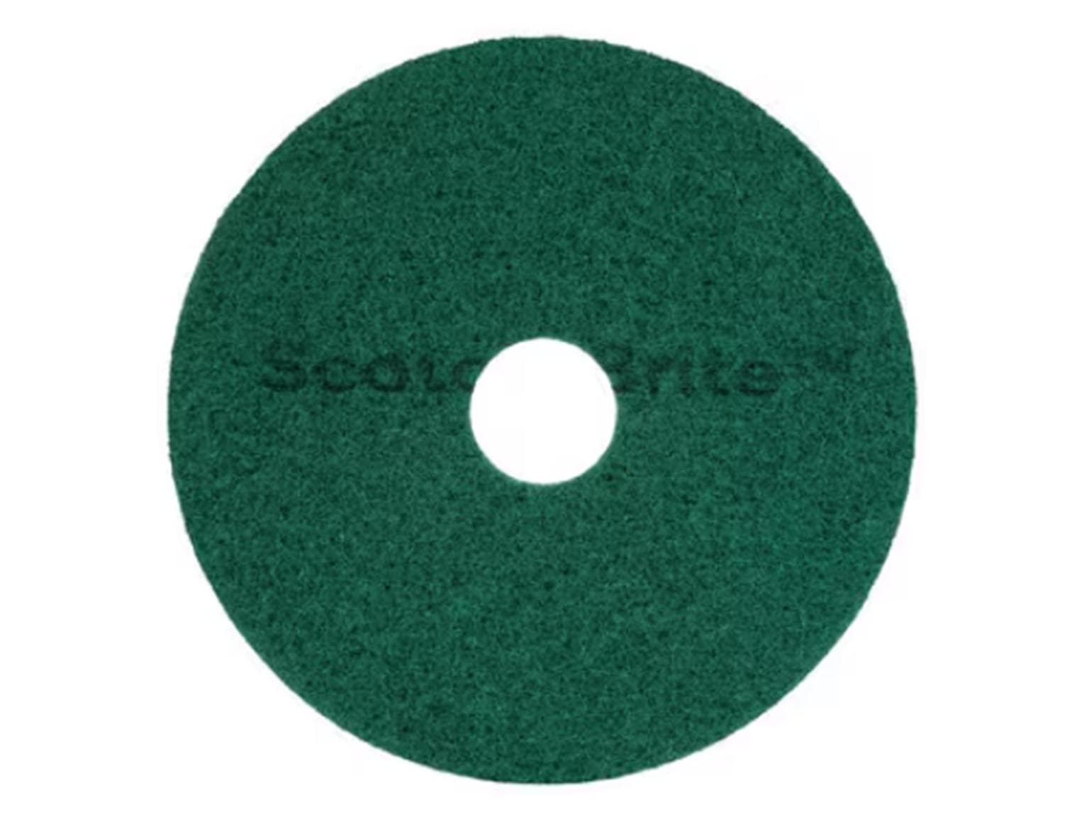 Superpad 3M Scotch-Brite, ø11'' = 280 mm vert, en fibres polyester de haute qualité