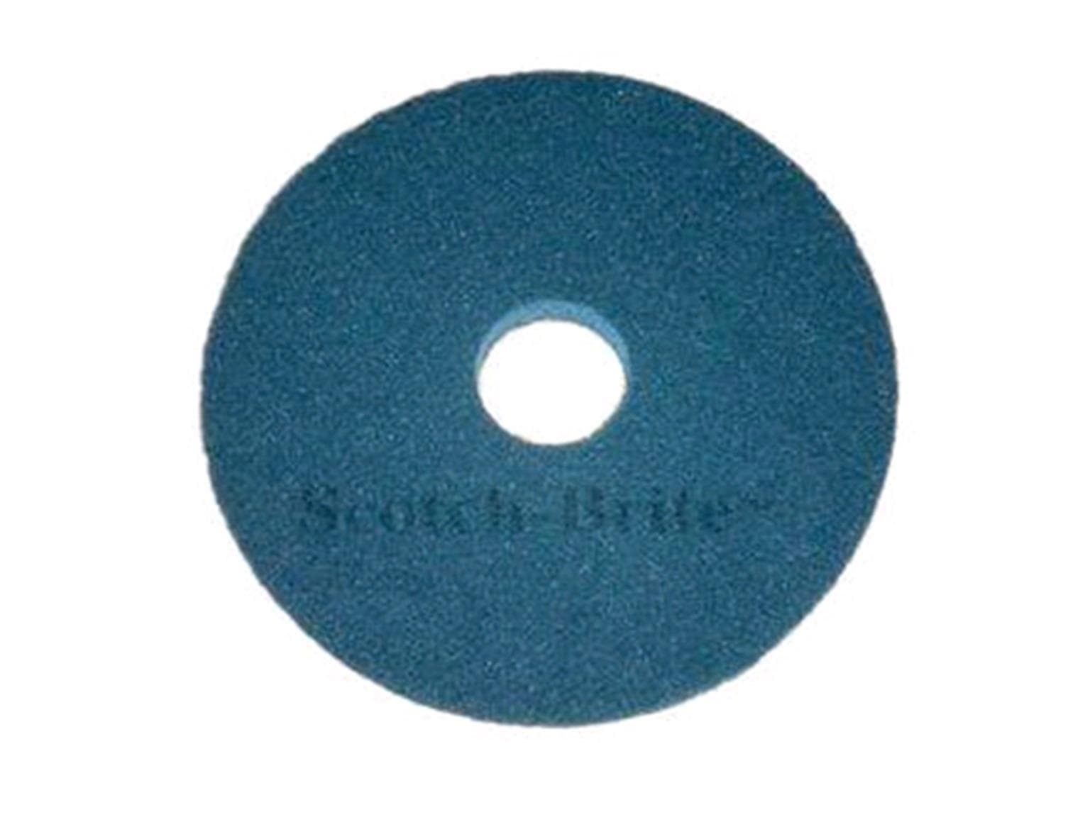 Superpad 3M Scotch-Brite, ø10'' = 255 mm bleu, en polyester, pour un nettoyage efficace
