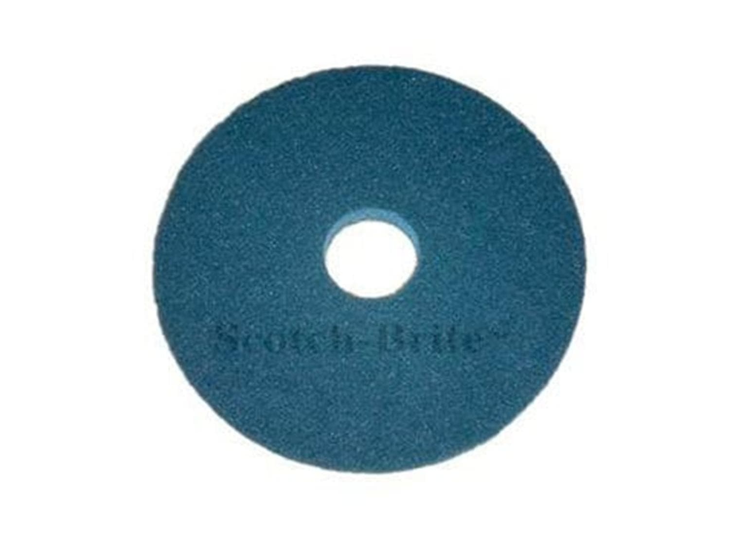 Superpad 3M Scotch-Brite, ø11'' = 280 mm bleu, en fibres polyester de haute qualité