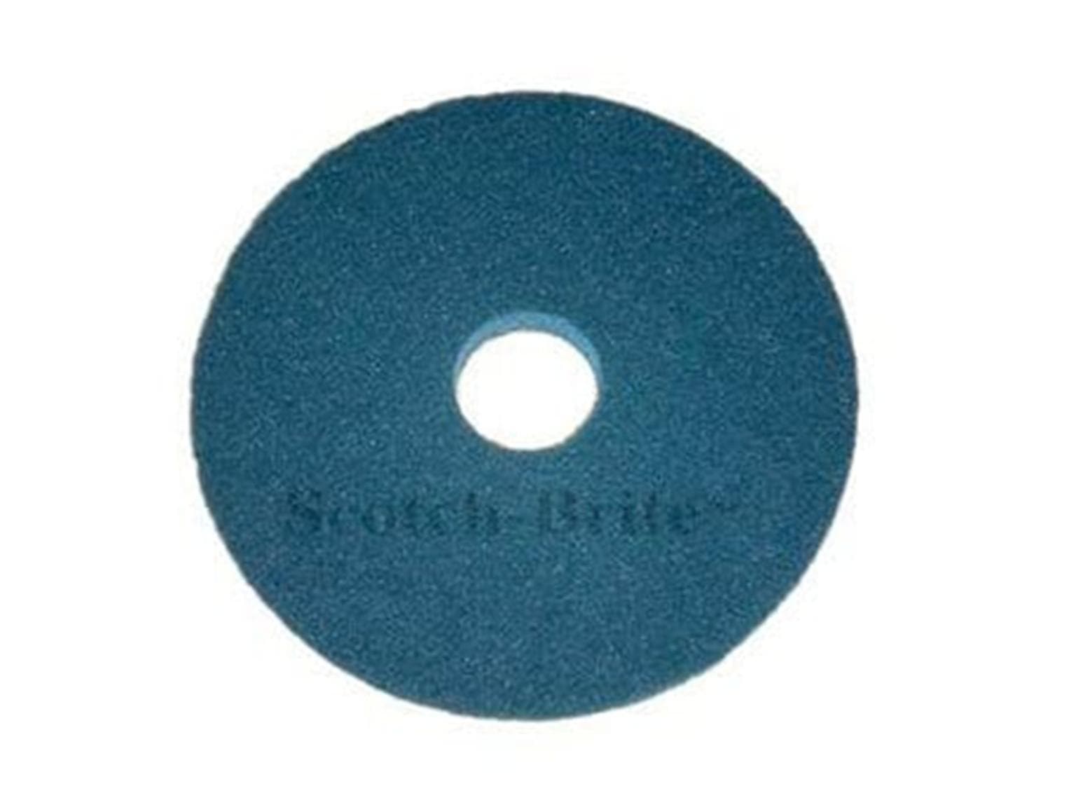 Superpad 3M Scotch-Brite, ø16'' = 406 mm bleu, en polyester, pour un nettoyage efficace