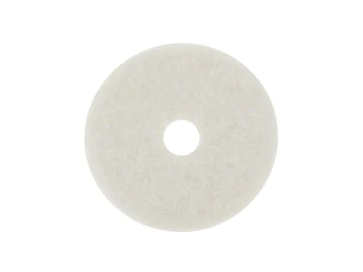 Superpad 3M Scotch-Brite, ø17'' = 432 mm blanc, en fibres polyester de haute qualité