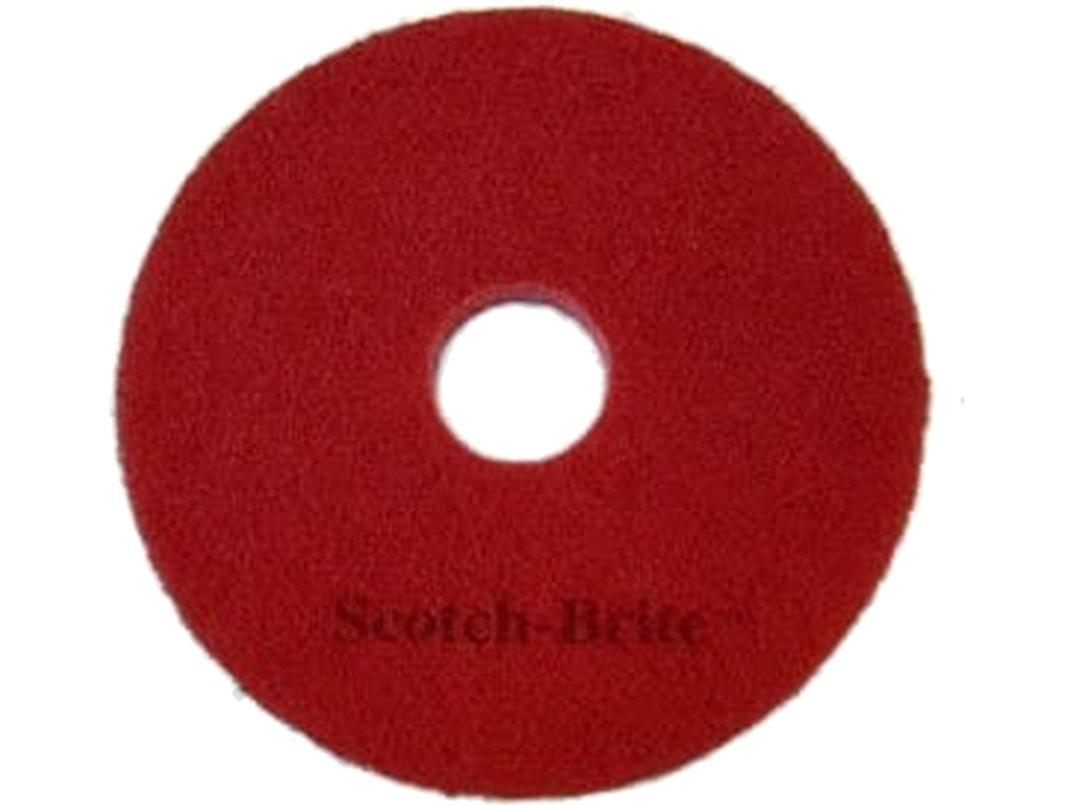 Superpad 3M Scotch-Brite, ø20'' = 508 mm rouge, en fibres polyester de haute qualité