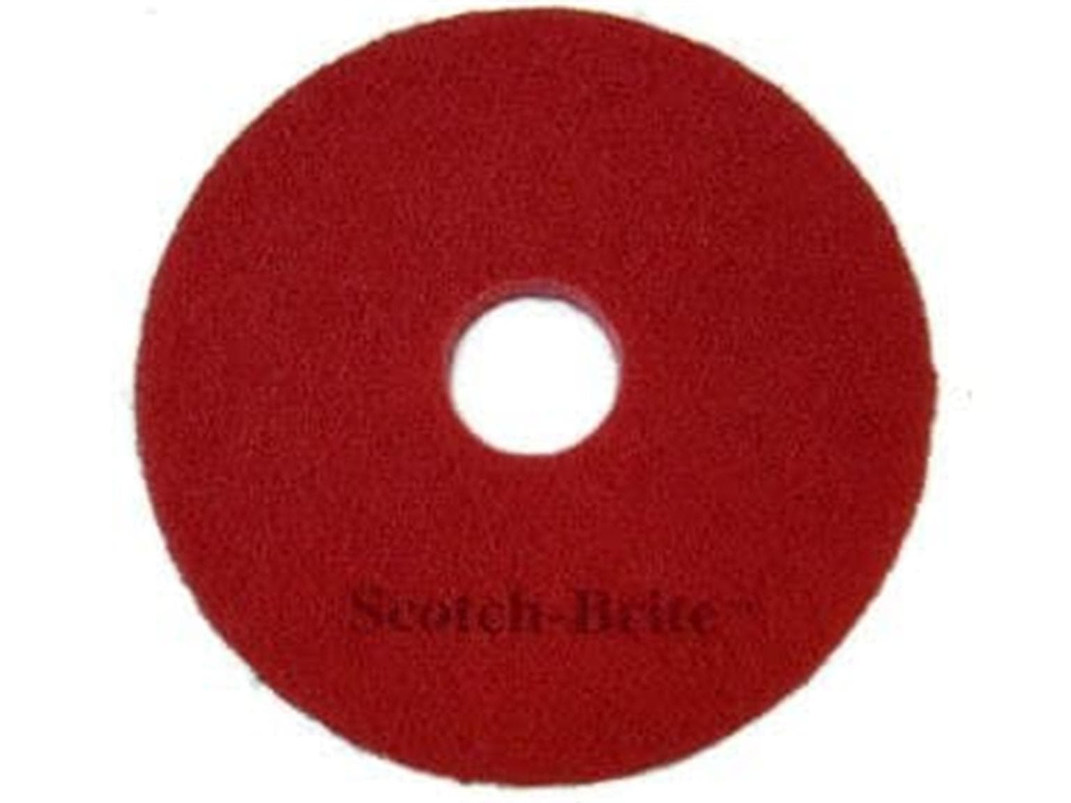 Superpad 3M Scotch-Brite, 530 mm, rouge en fibres de polyester, pour l'entretien.