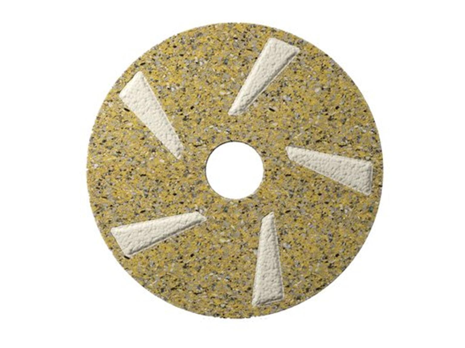 Tampon diamanté FloorZilla, 11" 280 mm, tampon de nettoyage jaune avec revêtement diamanté