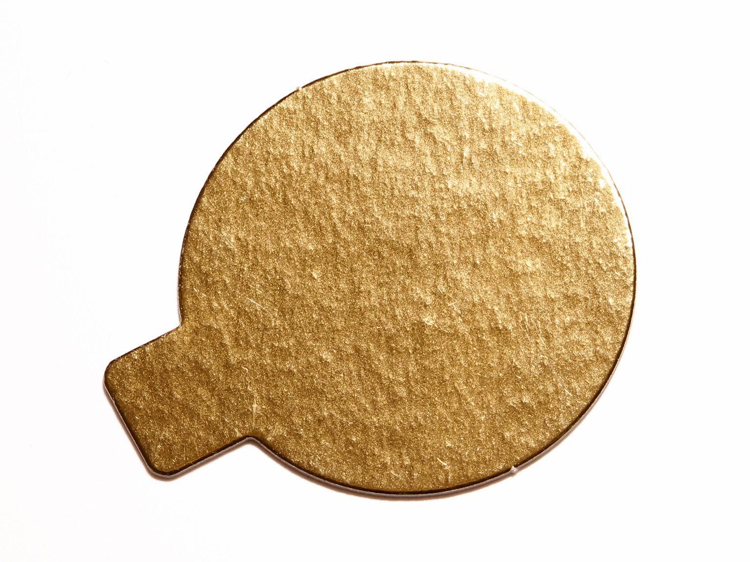 Goldkartonscheiben ø 5 cm, gold/weiss, 1mm, mit Lasche