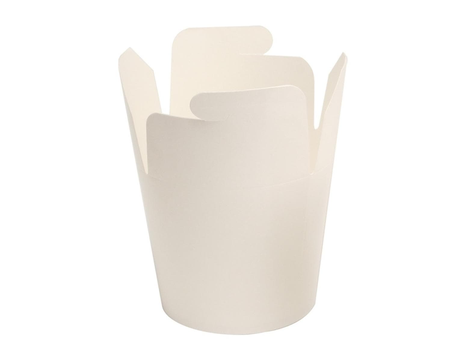 Food Box BIANCO, rotondo 650 ml (26 oz) adatto al microonde, per alimenti,