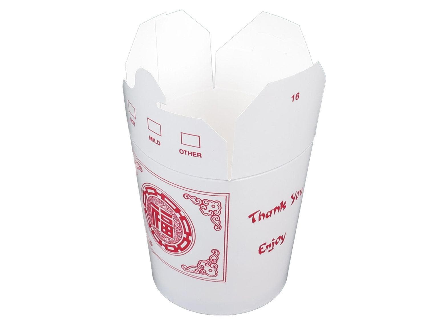 Food Box ASIA, rotondo 450 ml (16 oz) adatto al microonde, per alimenti,
