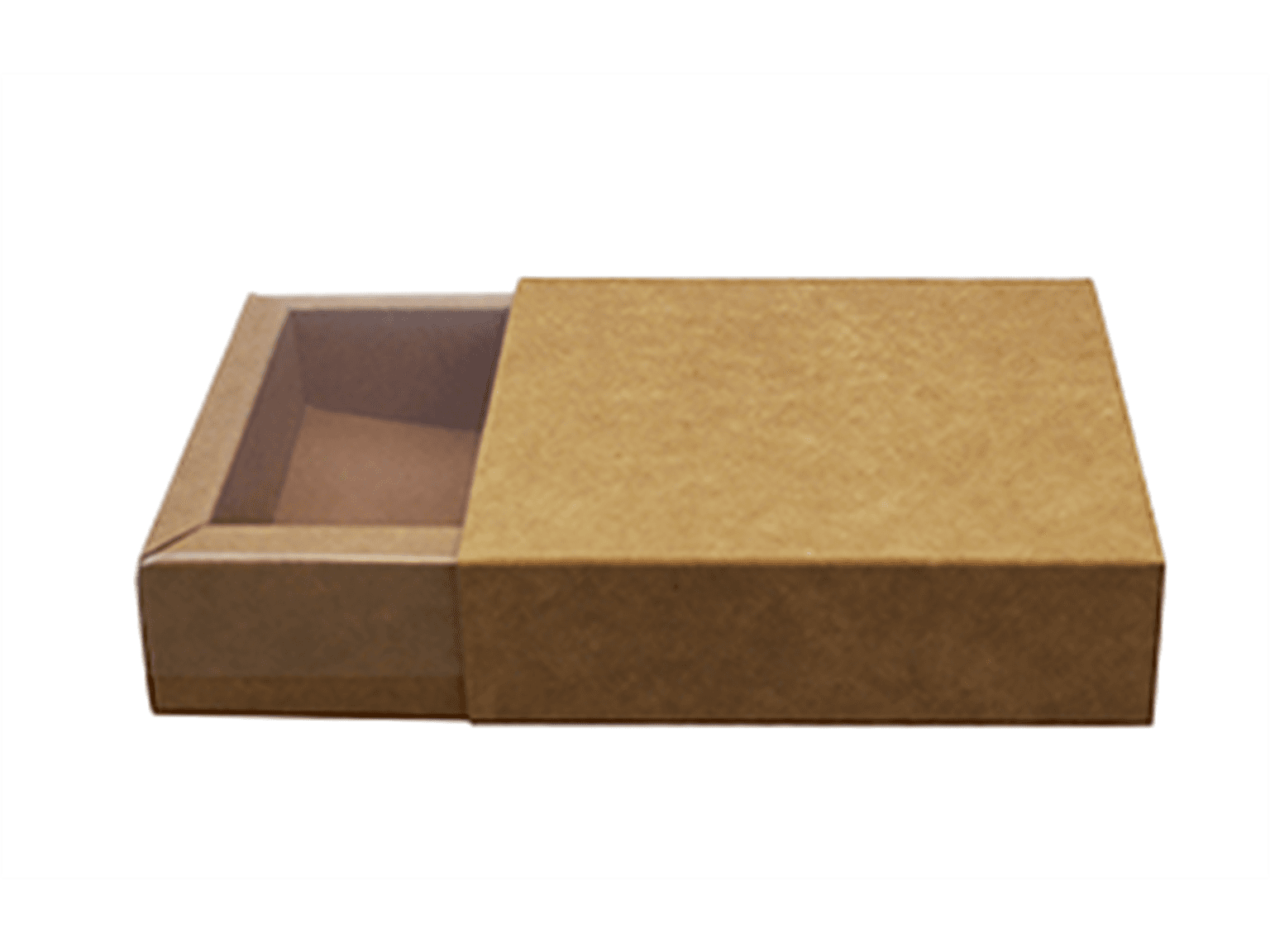 Fioriera con cursore, Kraft 90x90/29mm, consegnata piatta