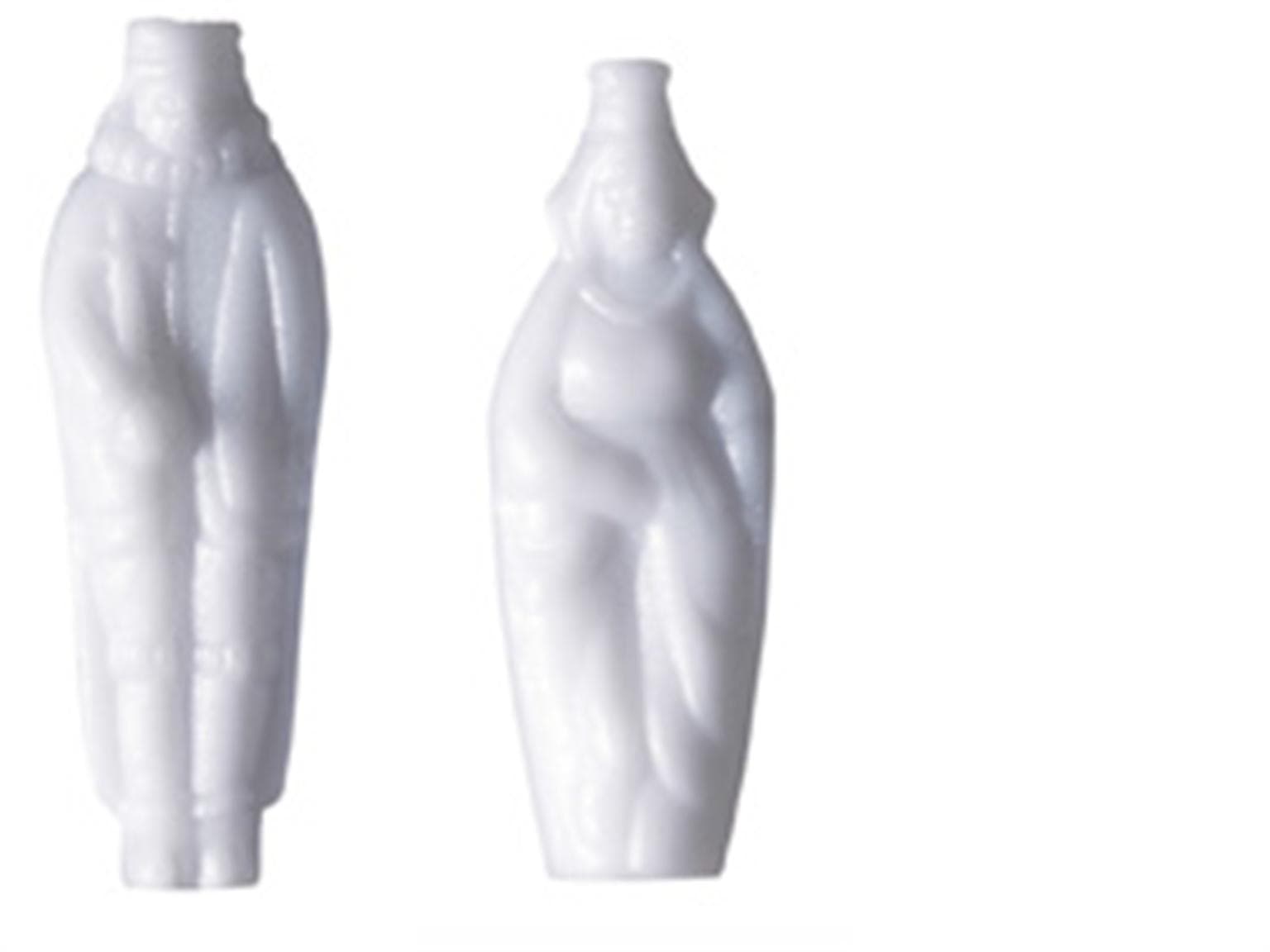 Figurines de roi en plastique blanc Einback, rois et reines mélangés