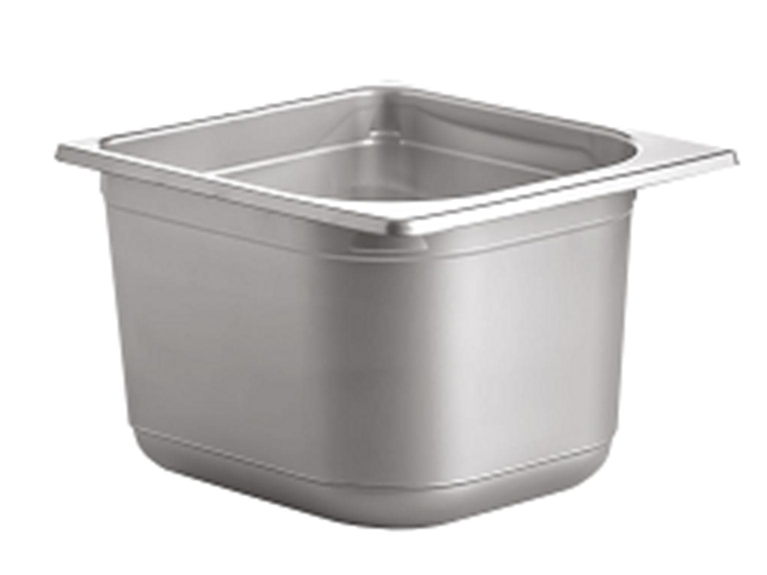Contenitore per gelato in plastica (PS) grigio, 2,33 litri, 16,5 x 18 x 12 cm