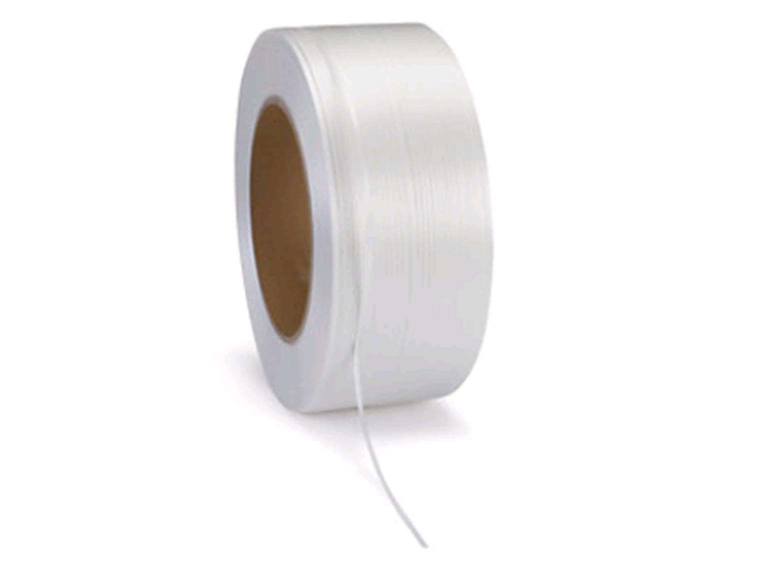 Nastro di reggetta in PP Premium, 4.000 m 9 x 0,55 mm, diametro anima 200 mm, bianco