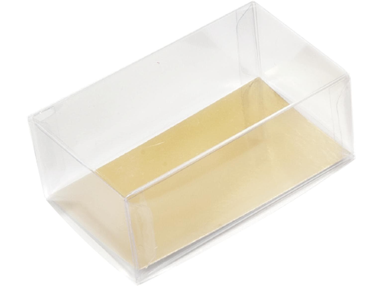Boîte à dessert, PVC 120x70/50mm, livrée debout