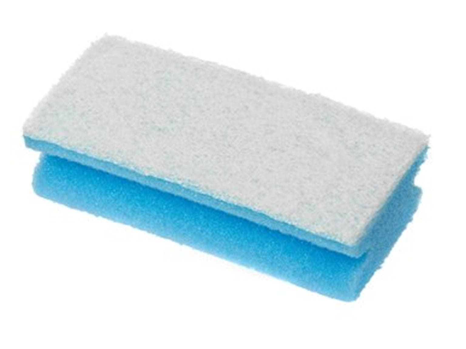 Éponges de nettoyage 3M Scotch-Brite, conformes HACCP, bleu/blanc, 70 x 130 mm