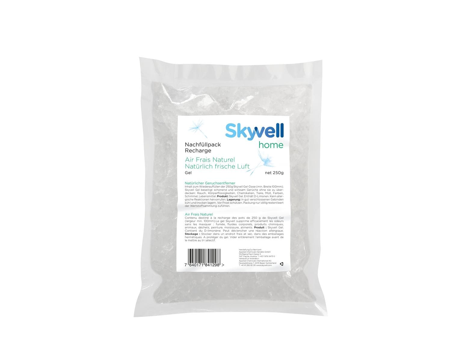 Ricarica deodorante per ambienti Skyvell Gel, confezione da 250 g, per combattere il raffreddore