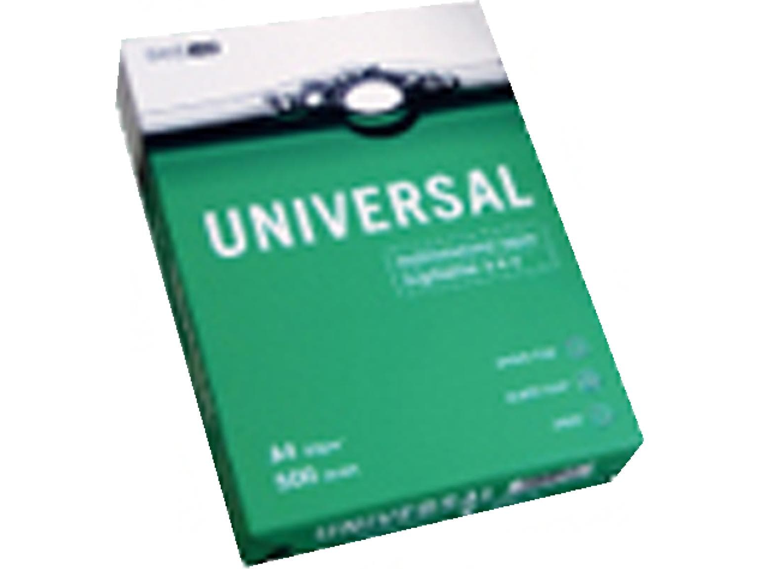 Papier copie Universal A4, 80 g/m² blanc, mat, sans chlore élémentaire ECF