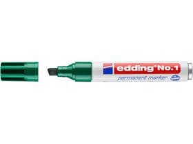 Marqueur permanent Edding 1 pointe biseautée verte 1-5 mm, classique