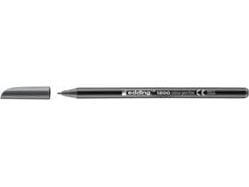 Feutre fibre edding 1200 gris pointe ronde 1 mm