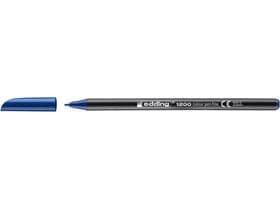 Feutre fibre edding 1200 bleu acier pointe ronde 1 mm
