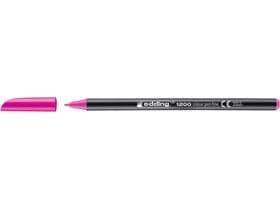 Feutre à pointe fine edding 1200 rose fluo, pointe ronde 1 mm